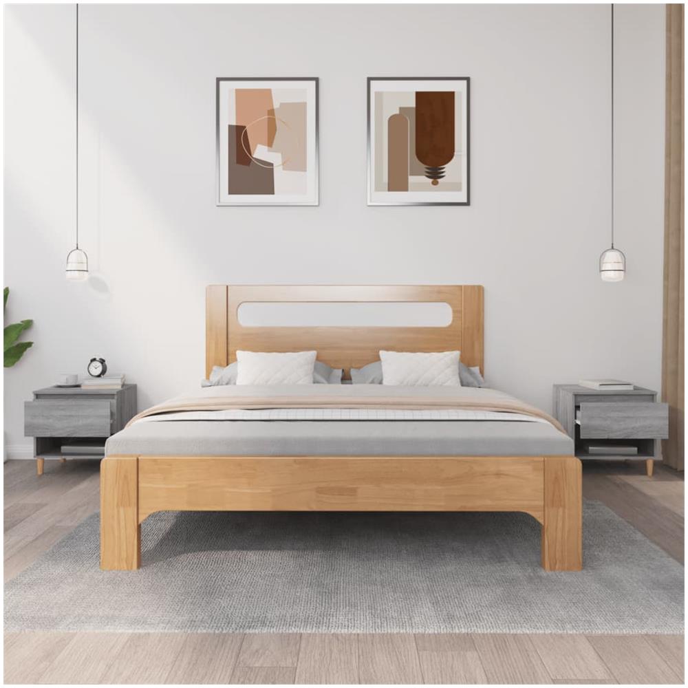 Comodini 2 Pz Grigio Sonoma 50x46x50 Cm In Legno Multistrato - Foto 3