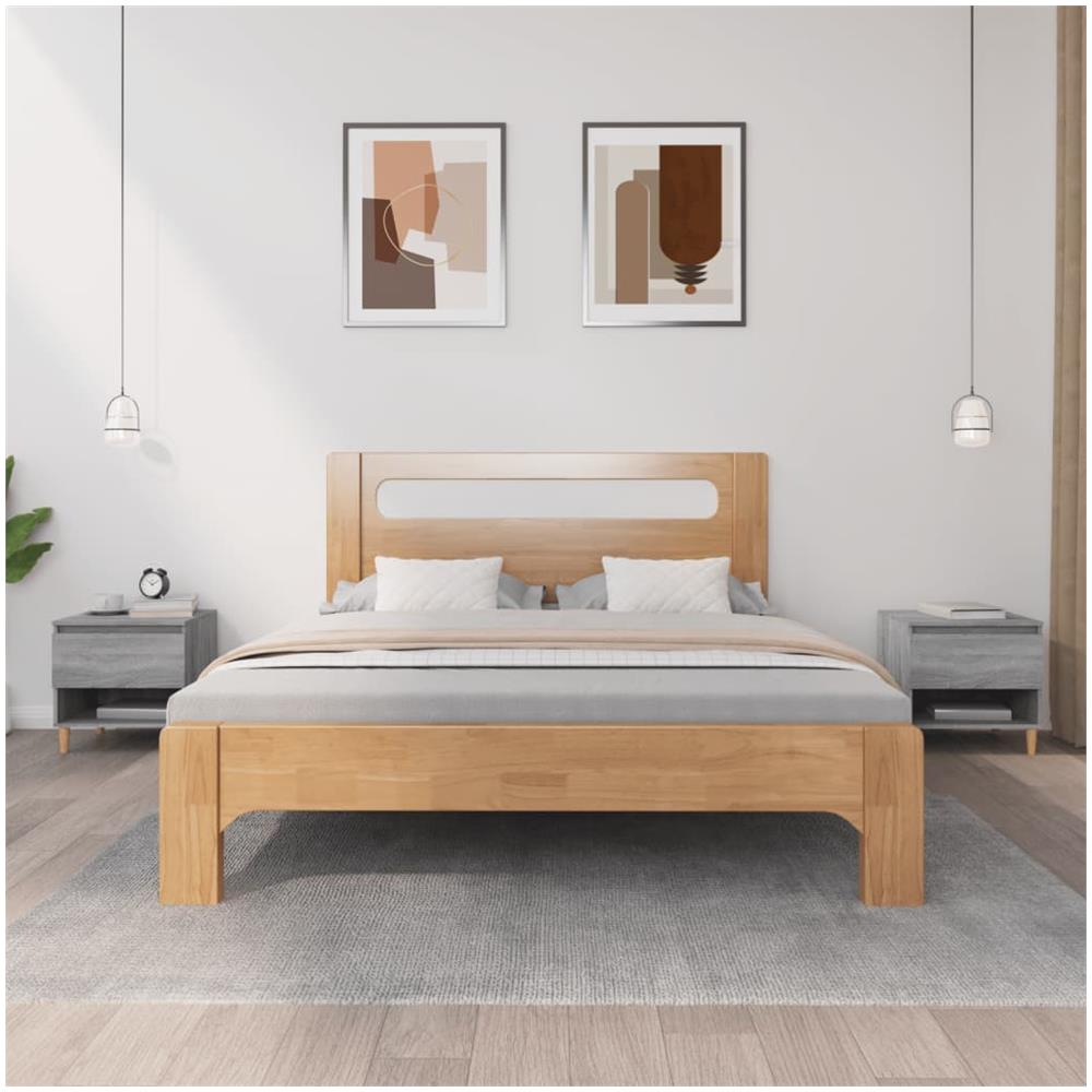 Comodini 2 Pz Grigio Sonoma 50x46x50 Cm In Legno Multistrato - Foto 1