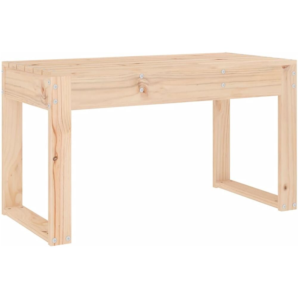 Panca da Giardino 80x38x45 cm in Legno Massello di Pino - Foto 2