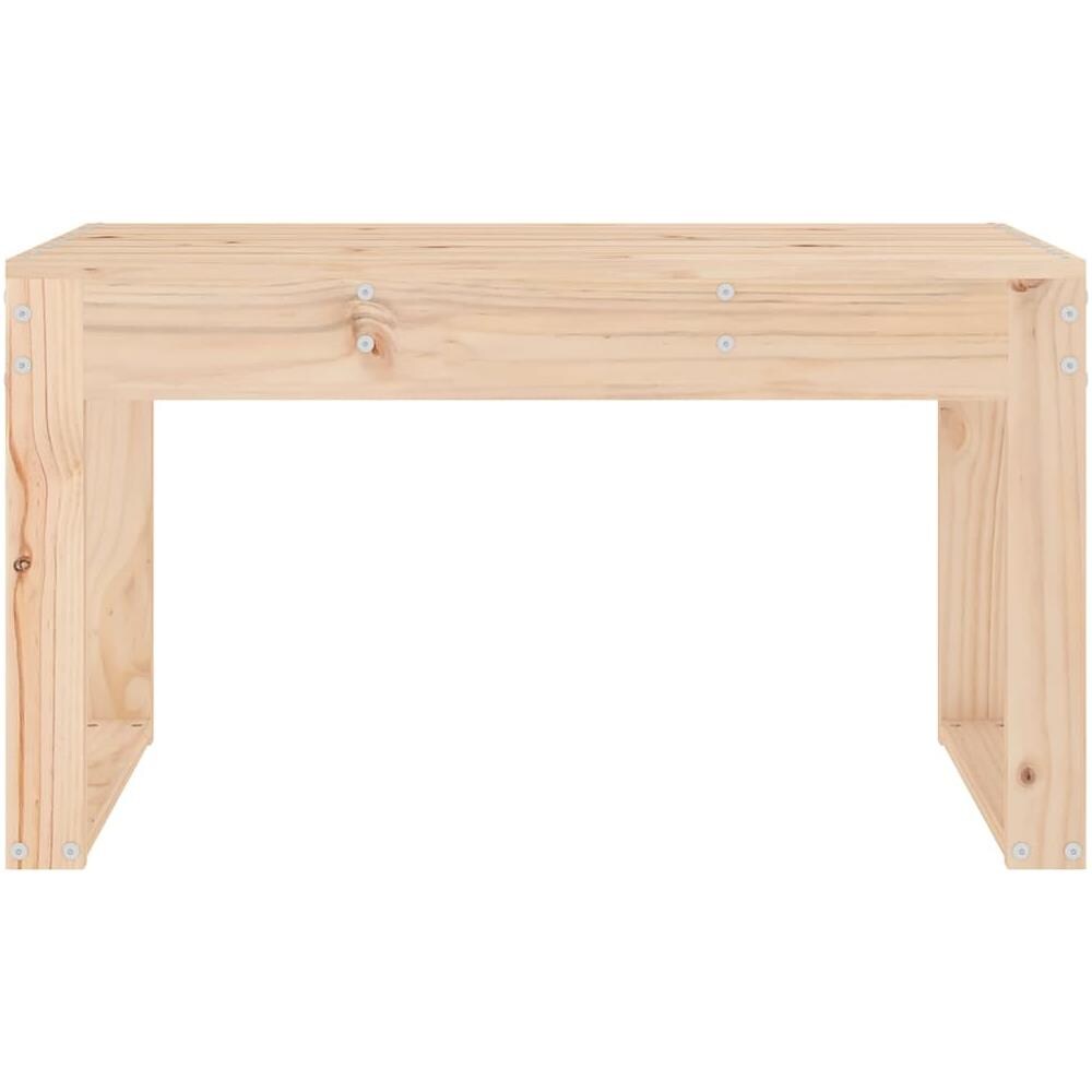 Panca da Giardino 80x38x45 cm in Legno Massello di Pino - Foto 3