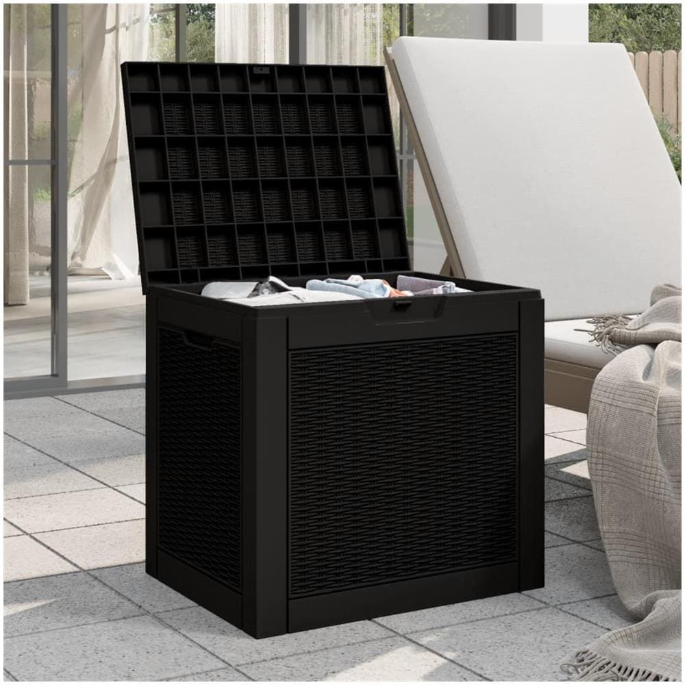 Contenitore Giardino Nero 55,5x43x53 Cm Polipropilene - Foto 3