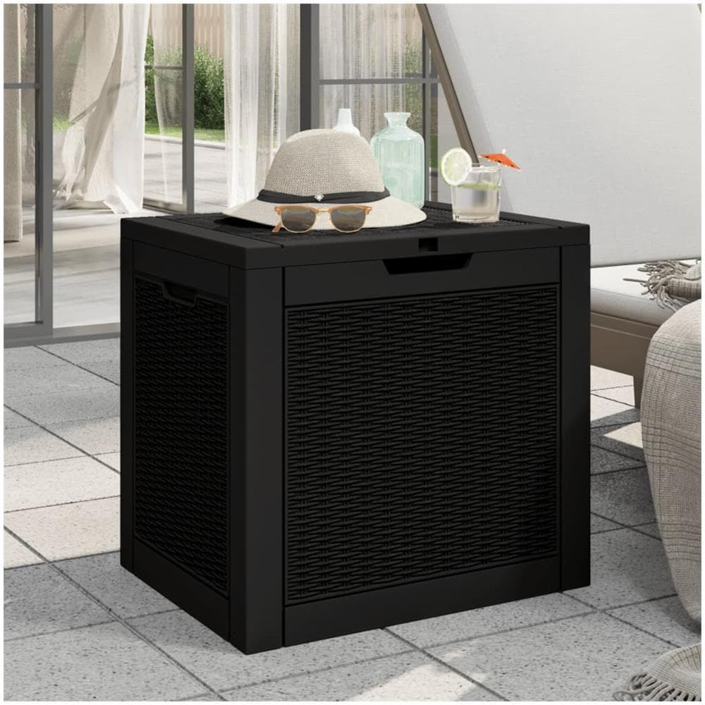 Contenitore Giardino Nero 55,5x43x53 Cm Polipropilene - Foto 1