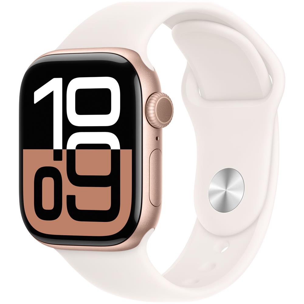 Watch Series 10 Serie 10 GPS + Cellular 42mm Cassa in Alluminio color Oro Rosa con Light Blush Sport Band - S /M - Foto 1