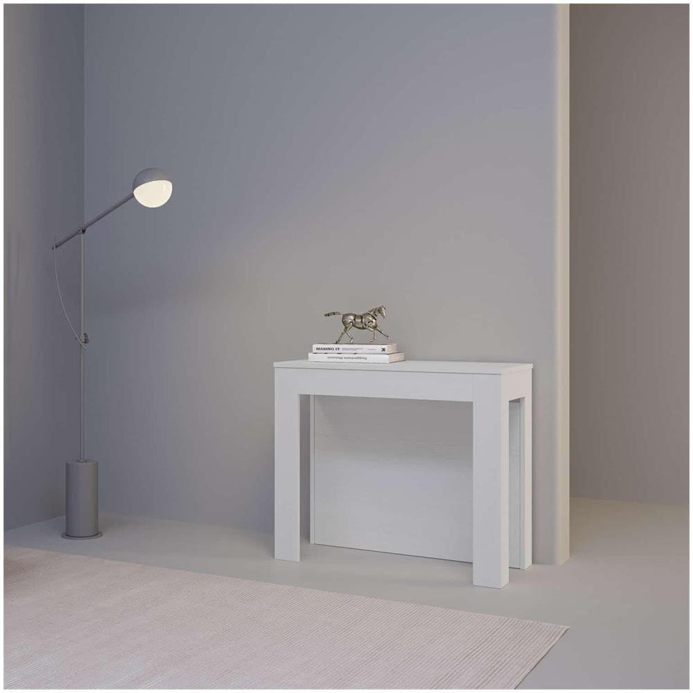 Consolle allungabile 90x42/290cm Cayman bianco frassino - Foto 2