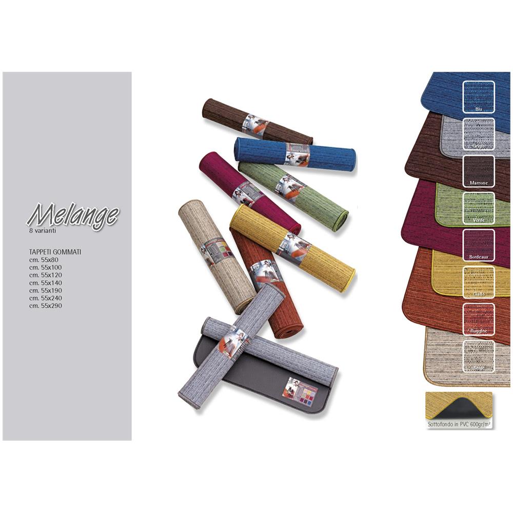 Tappeto Antiscivolo Da Cucina Modello Melange 55x140 Cm Marrone - Foto 2