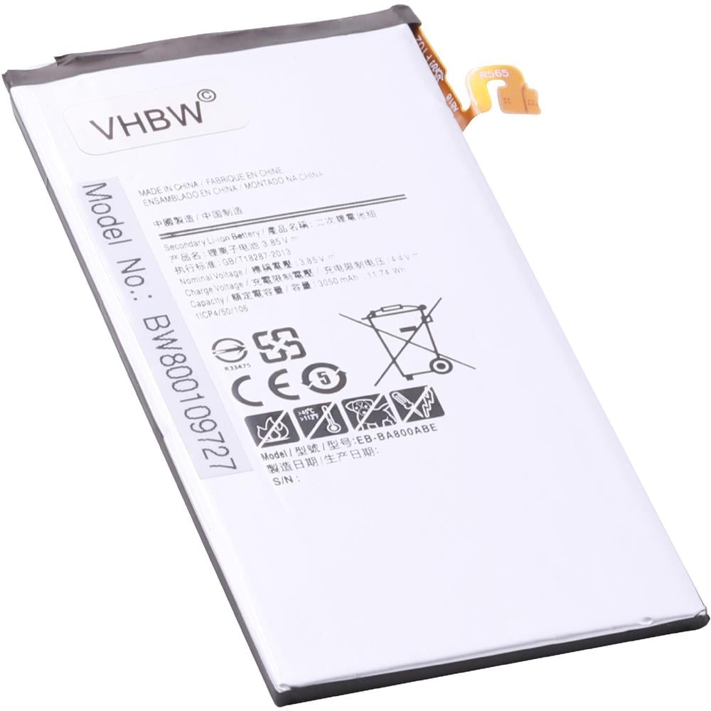 Li-polymer Batteria 3050mah (3.8v) Per Cellulari E Smartphone Samsung Galaxy A8, A8 Duos, Sm-a8000, Sm-a800f Sostituisce Eb-ba800abe. - Foto 2