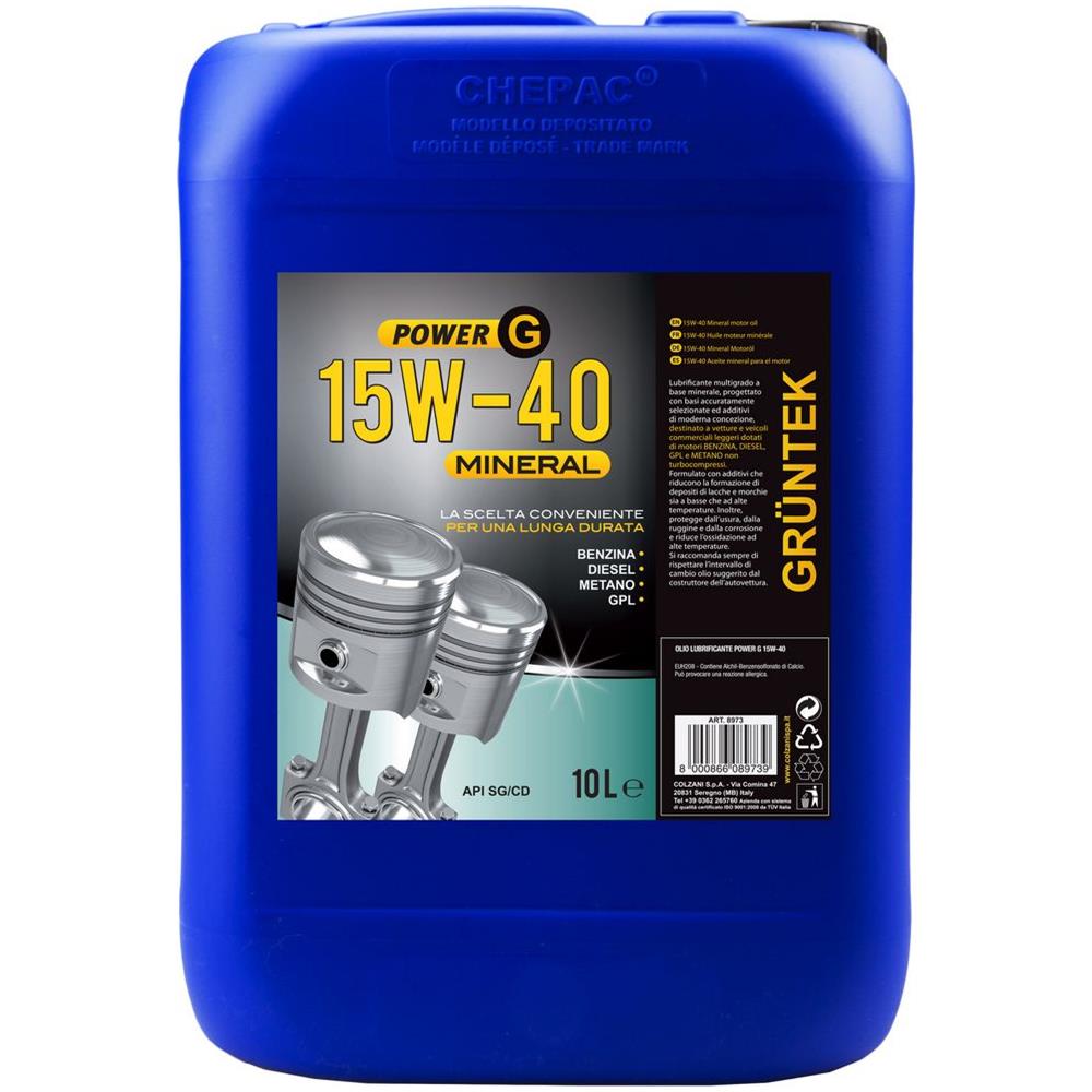 Olio Power-g Minerale 10l 15w40 Per Motori Diesel E Benzina - Foto 2