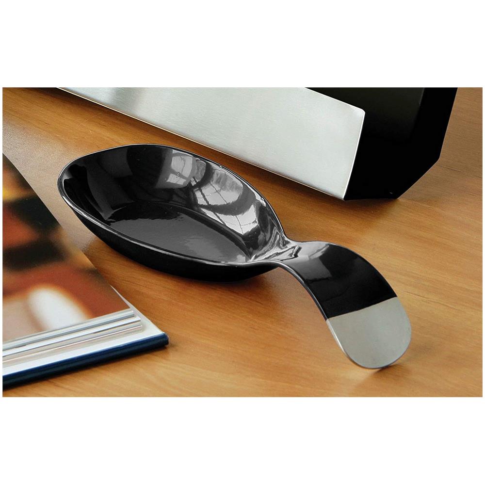 Posa Cucchiaio Laccato, Colore: Nero - Foto 2