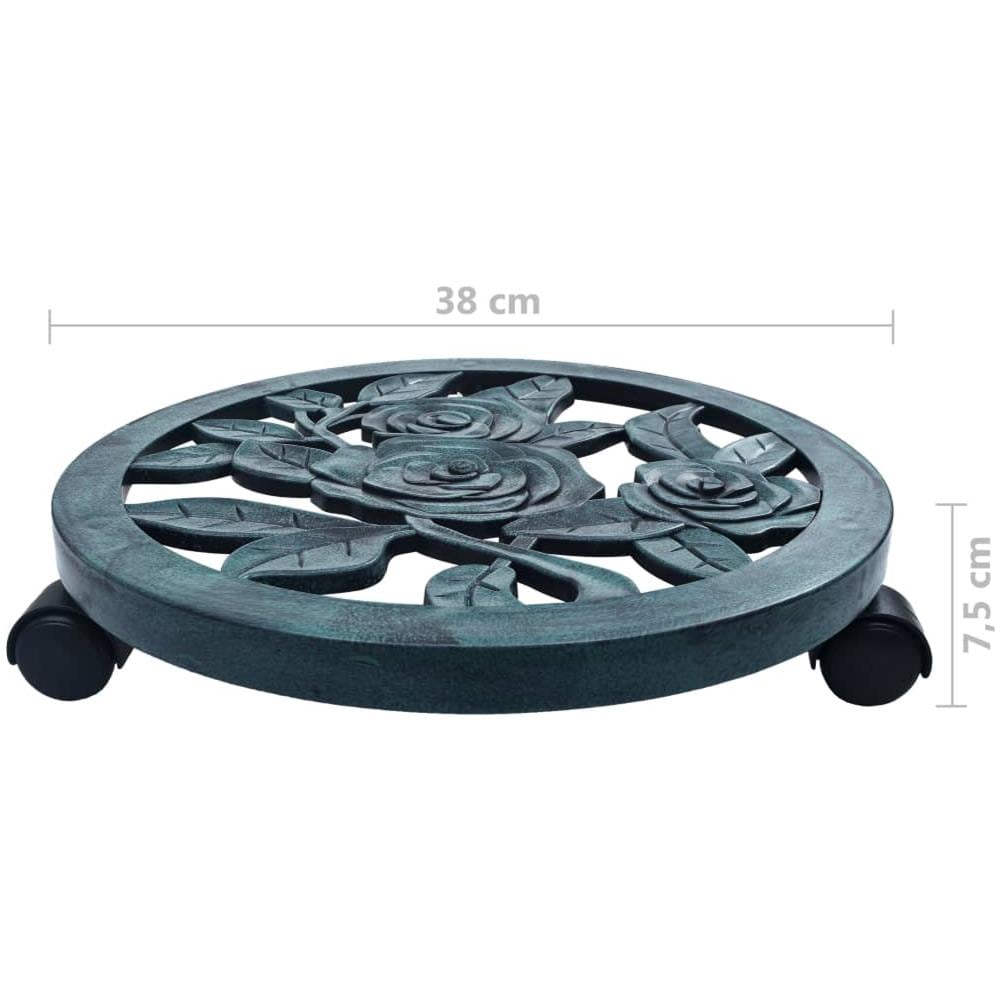 Carrelli Portavasi 6 Pz Verdi 38 Cm In Plastica - Foto 5