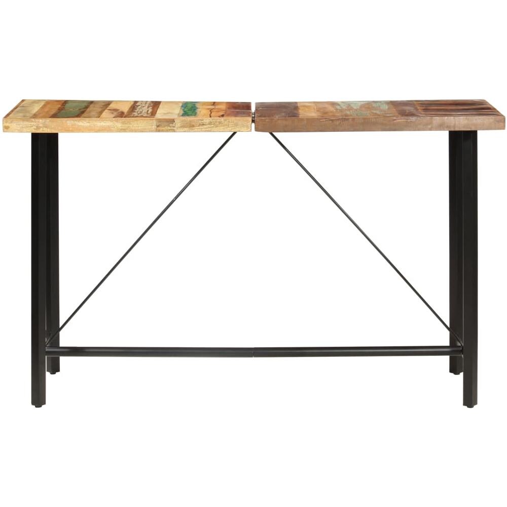 Tavolo Da Bar 180x70x107 In Legno Massello Di Recupero - Foto 2