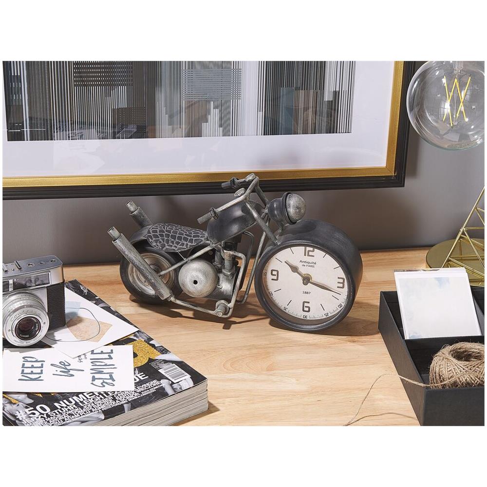 Orologio Da Scrivania Nero E Argento Berno - Foto 2