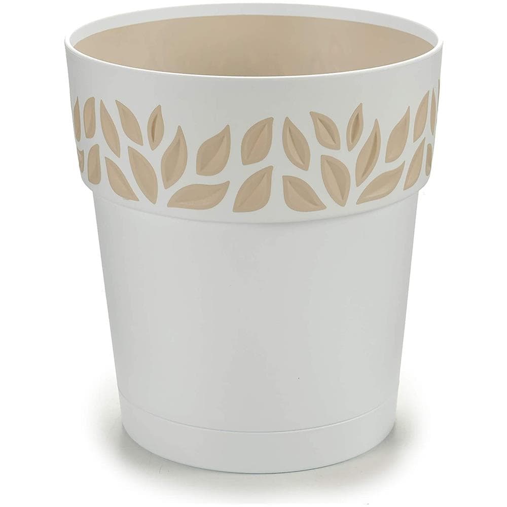 Vaso Opera Cloe 20x19 con Riserva D'acqua, made In Italy - Bianco - Foto 1
