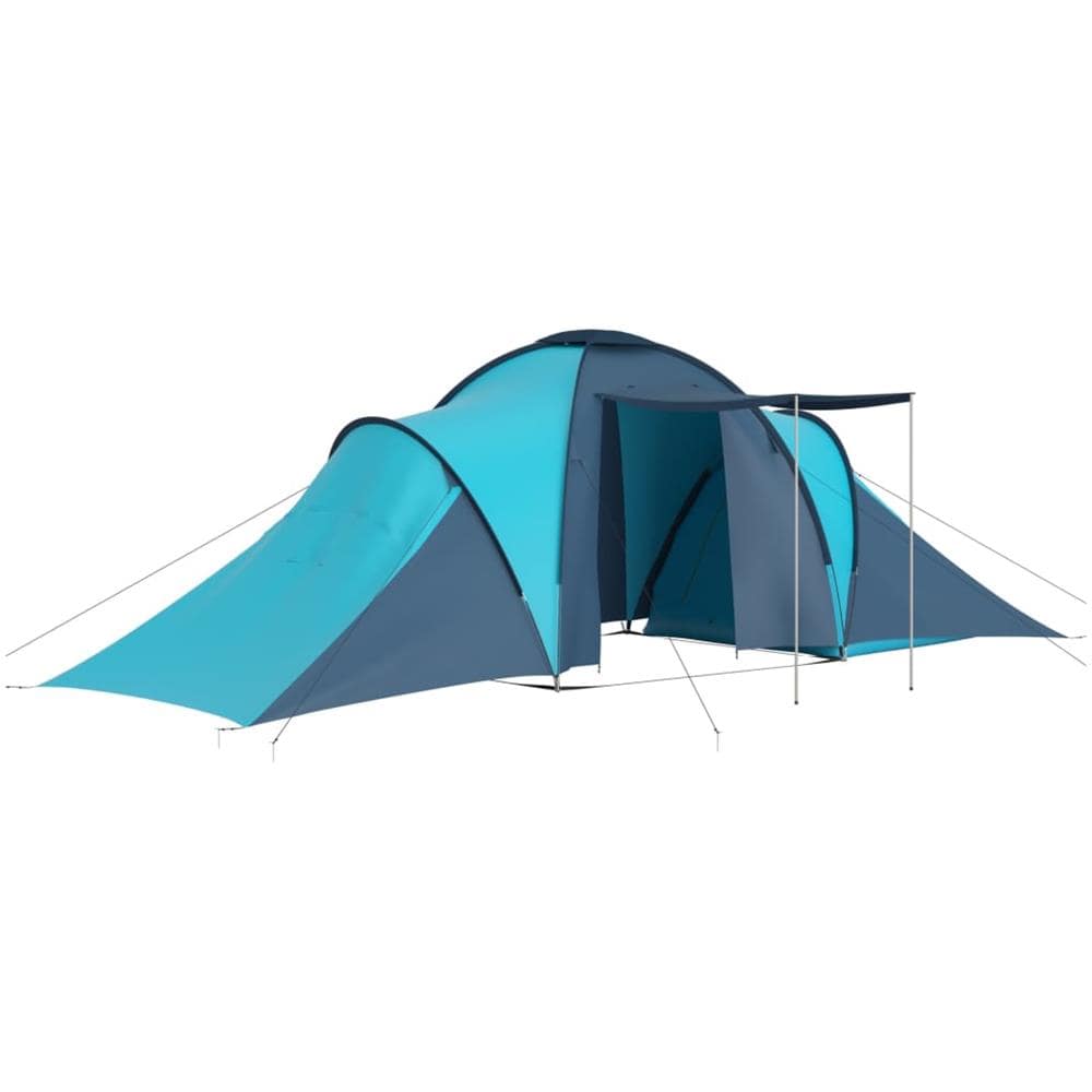 Tenda Da Campeggio Per 6 Persone Blu E Azzurra - Foto 2