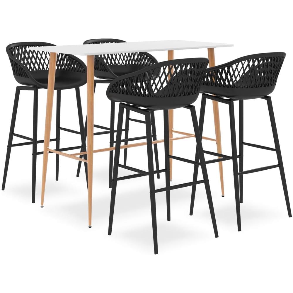 Set da Bar 5 pz Bianco e Nero - Foto 1