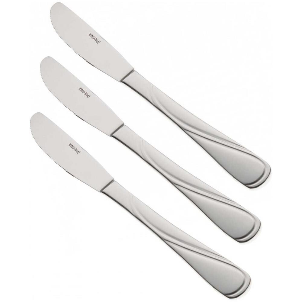 Coltello Da Pranzo 3 Pezzi Kh-1443 Lucido - Foto 1
