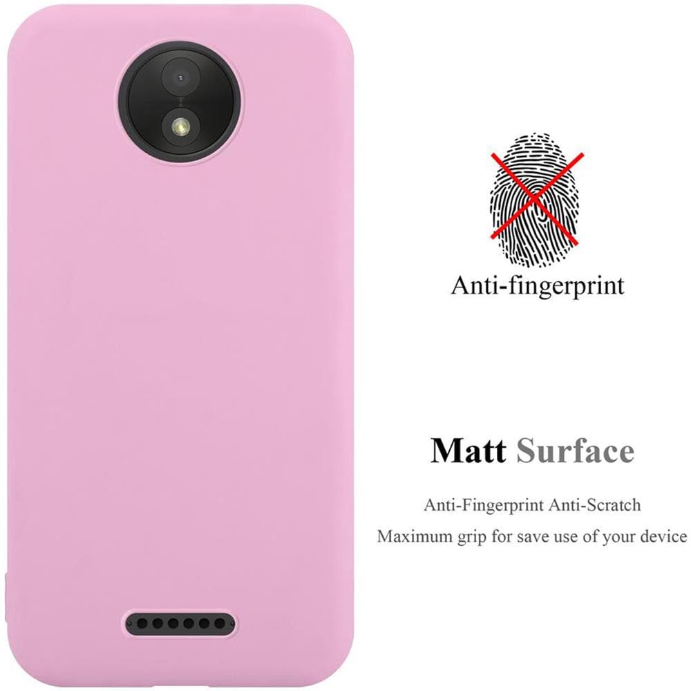 Custodia Compatibile Con Motorola Moto C Plus In Candy Rosa - Coperchio Protettivo In Silicone Tpu Flessibile - Foto 2