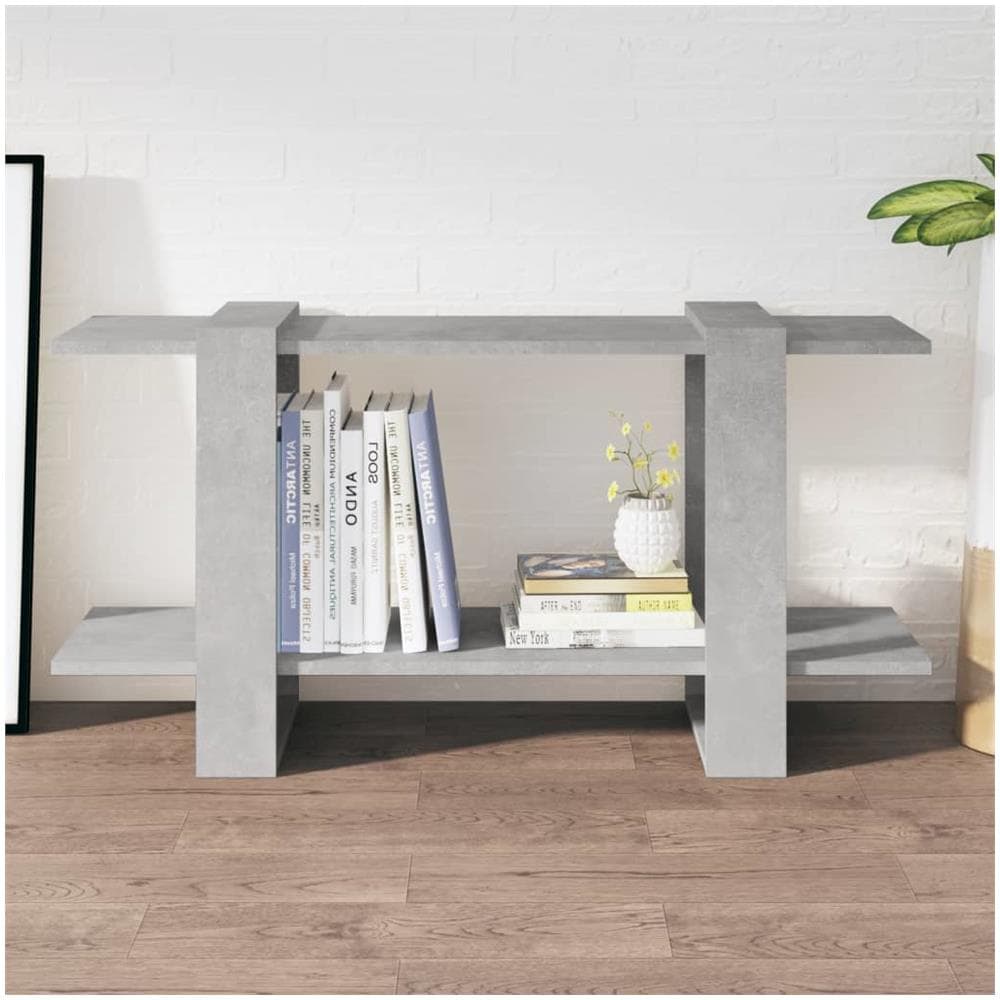 Libreria Grigio Cemento 100x30x51 Cm In Legno Multistrato - Foto 1