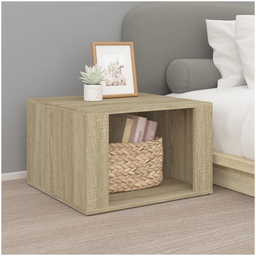Comodino Rovere Sonoma 57x55x36 Cm In Legno Multistrato - Foto 1