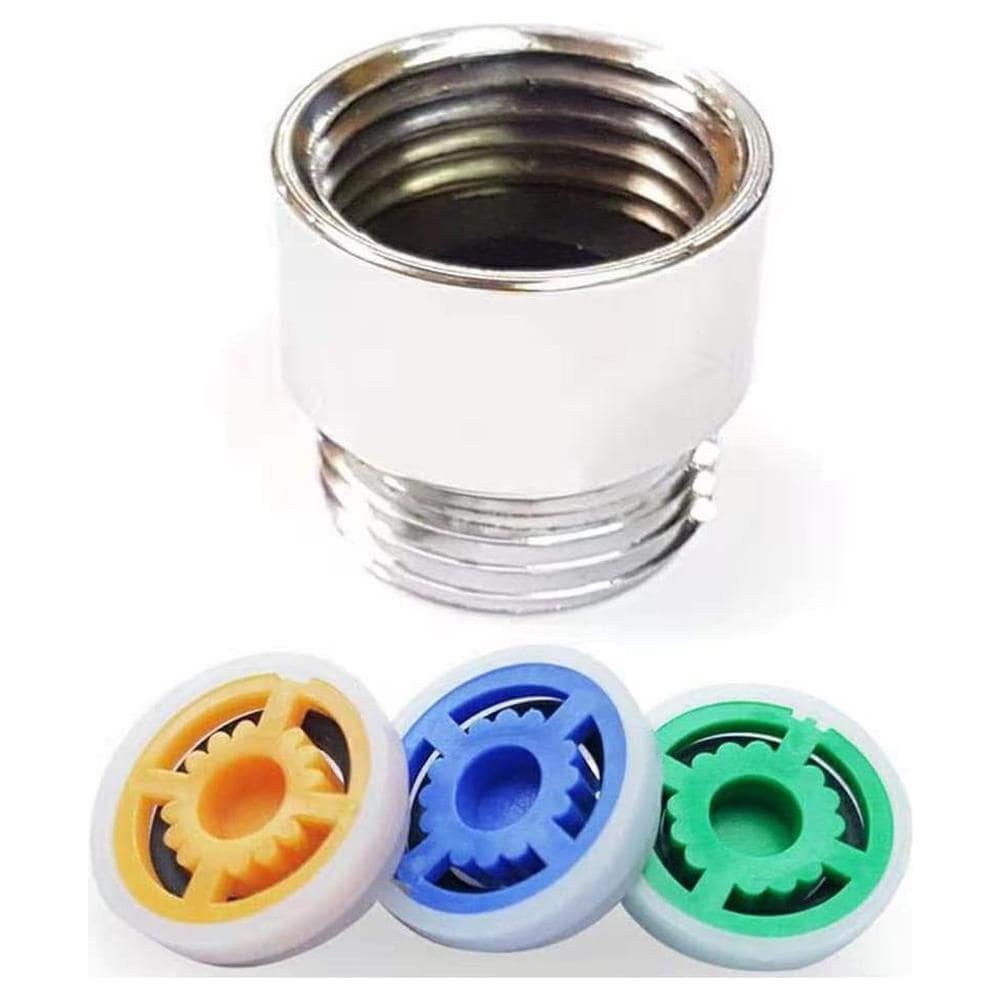 Inserti A Risparmio Idrico Per Soffione Doccia, Confezione Da 3 Con Adattatore Multicolor - Foto 1