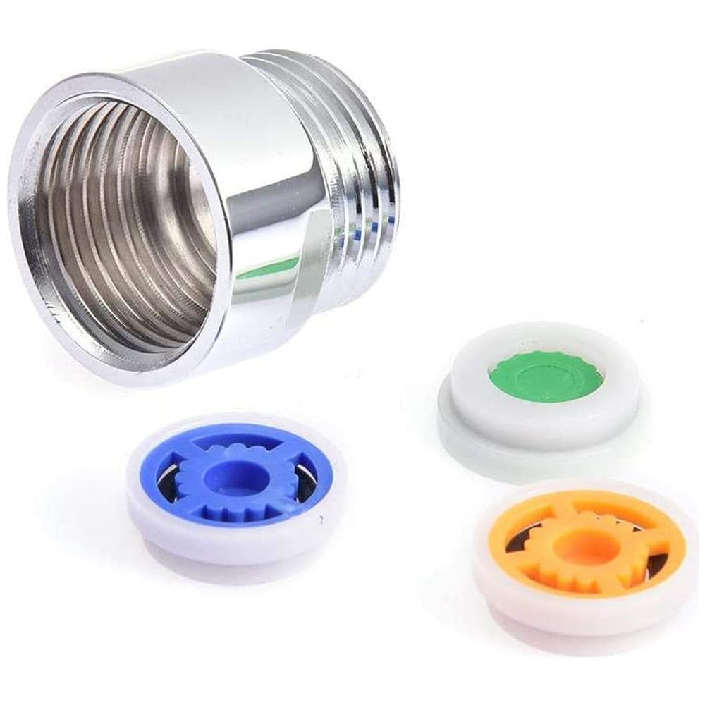 Inserti A Risparmio Idrico Per Soffione Doccia, Confezione Da 3 Con Adattatore Multicolor - Foto 2