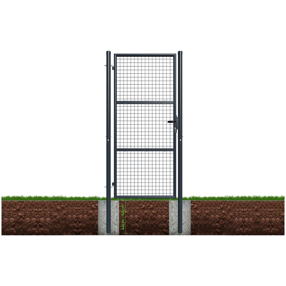 Cancello Per Recinzione In Rete Olga 100p200 Grigio - Foto 2