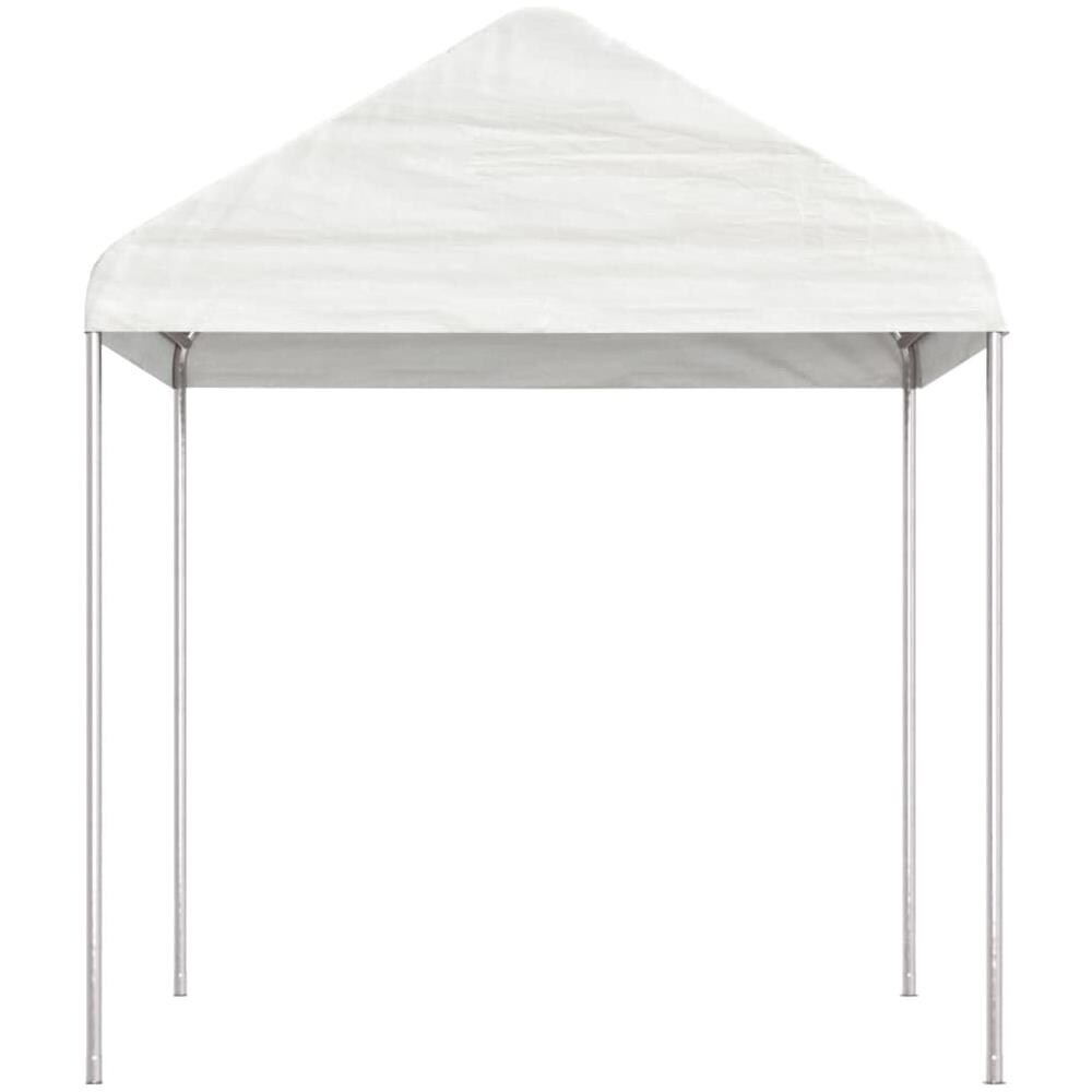 Gazebo Con Tetto Bianco 4,46x2,28x2,69 M In Polietilene - Foto 3