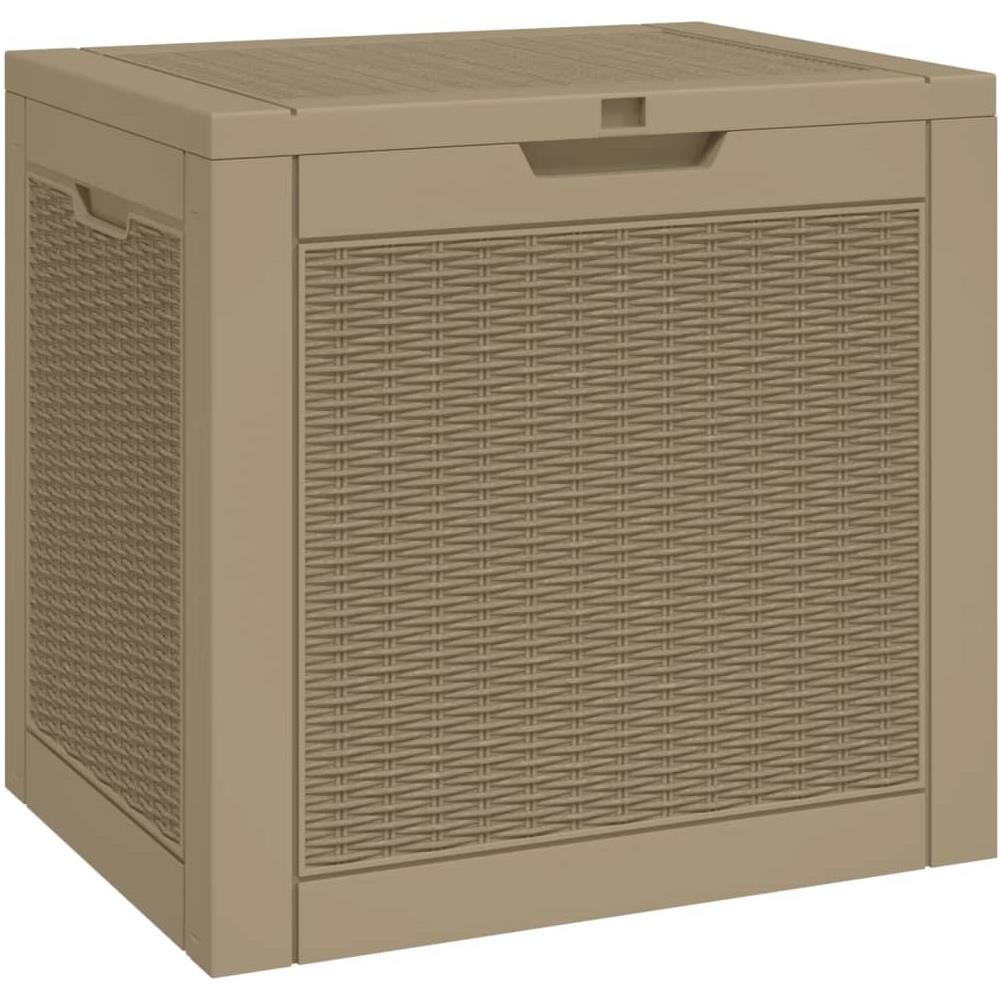 Contenitore Giardino Marrone Chiaro 55,5x43x53 Cm Polipropilene - Foto 2