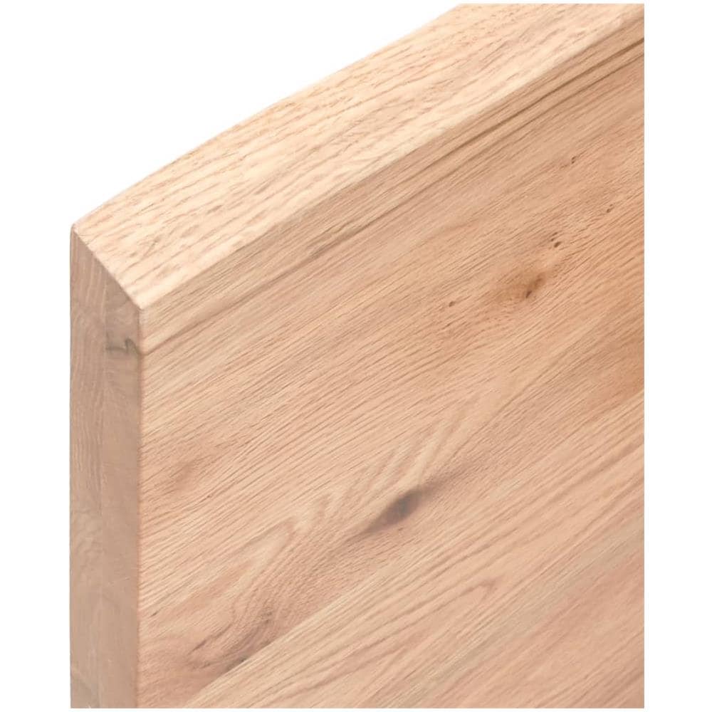 Ripiano Muro Marrone 100x50x (2-4) cm Massello Rovere Trattato - Foto 6