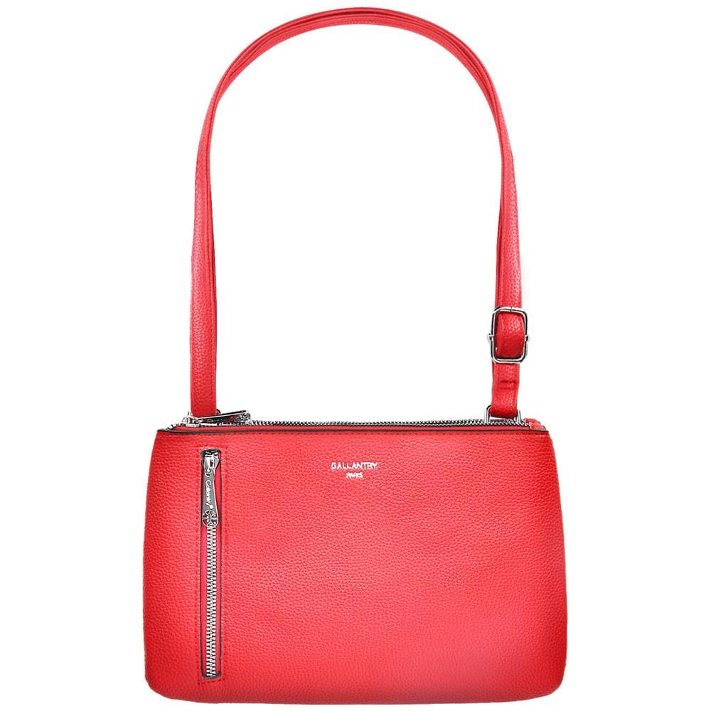 Borsa A Tracolla In Similpelle Martellata, Rosso - Foto 1