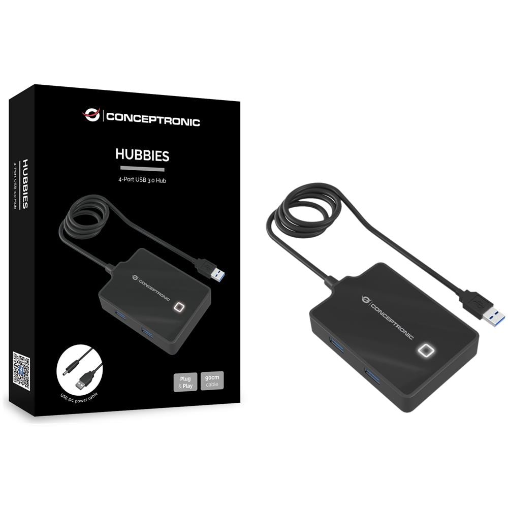 HUBBIES11B replicatore di porte e docking station per laptop USB 3.2 Gen 1 (3.1 Gen 1) Type-A Nero - Foto 3
