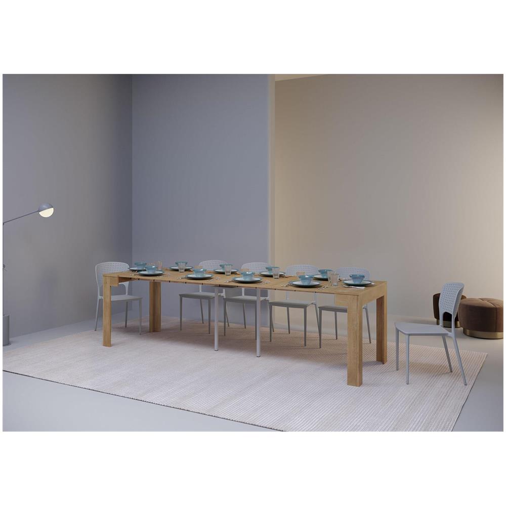 Consolle allungabile 90x42/290cm Cayman quercia natura - Foto 3