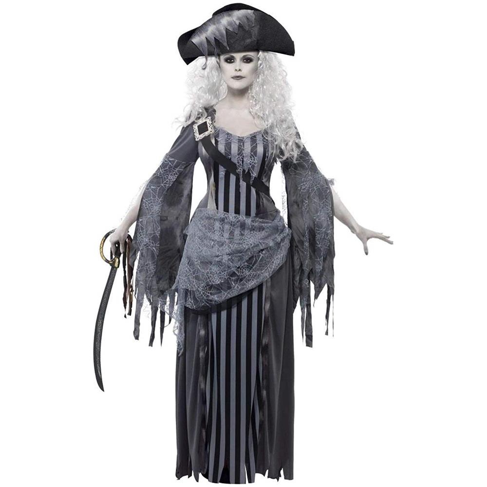 Costume Pirata Fantasma Halloween Da Donna Medium - Foto 7
