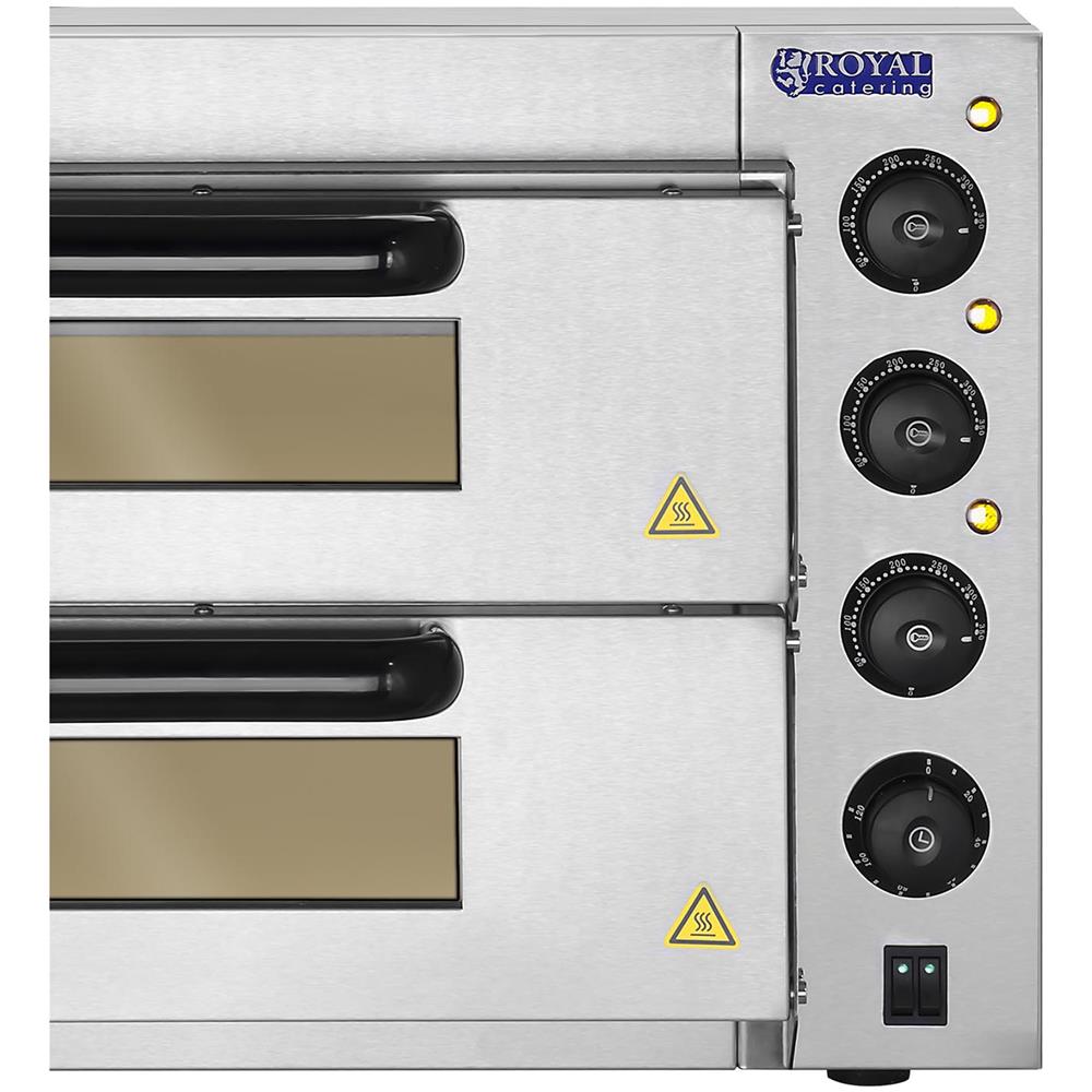 Royal Catering - Forno Per Pizza - 2 Compartimenti - Piastre In Argilla  Refrattaria - ePRICE