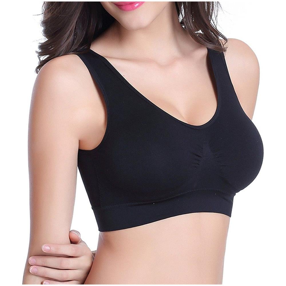 4 pezzi Reggiseno preformato massimo comfort nero 2XL - Foto 2