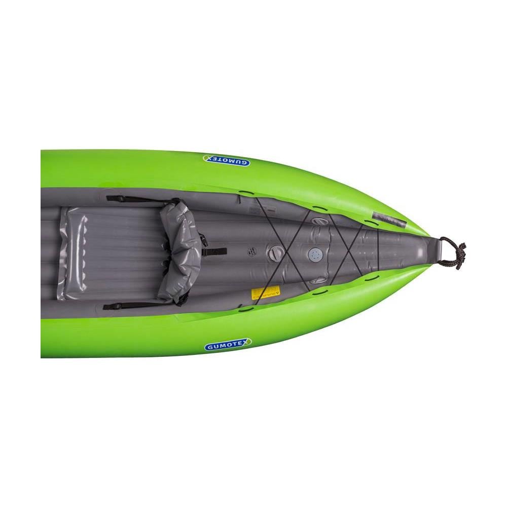 Canoa Gonfiabile Twist1 Verde Con Pinna 043948-g (1c/11c) + Pagaia Touring-2 Div. In 2 Parti + Pompa - Foto 2