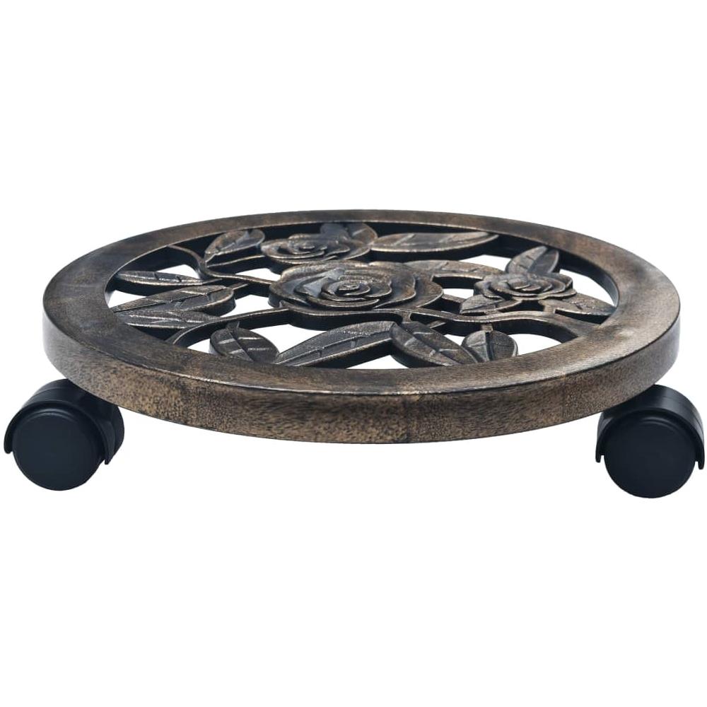 Carrelli Portavasi 6 Pz Bronzo 30 Cm In Plastica - Foto 2