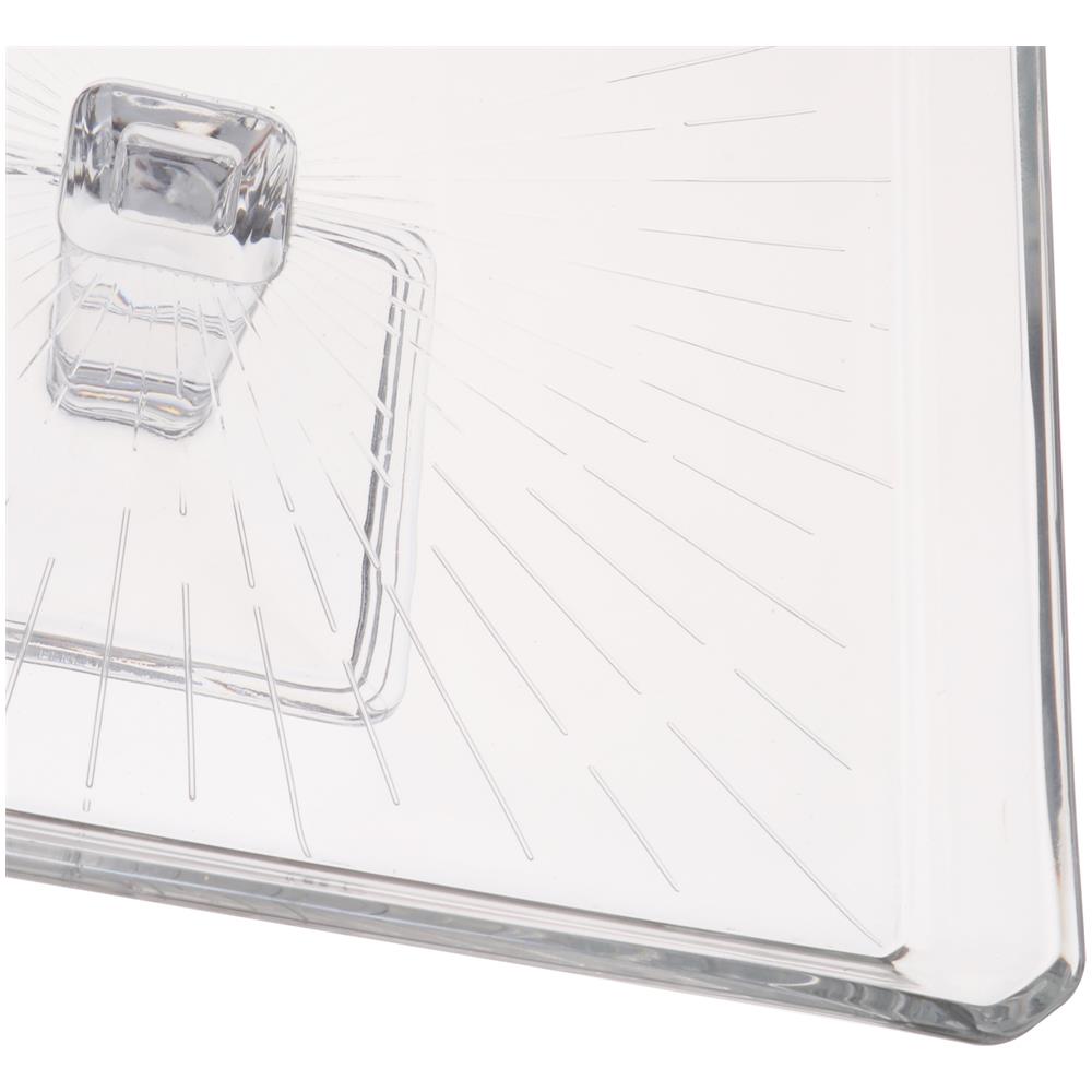 Alzatina Per Dolci Madlen In Vetro, 23,5x23,5 Cm Trasparente - Foto 2