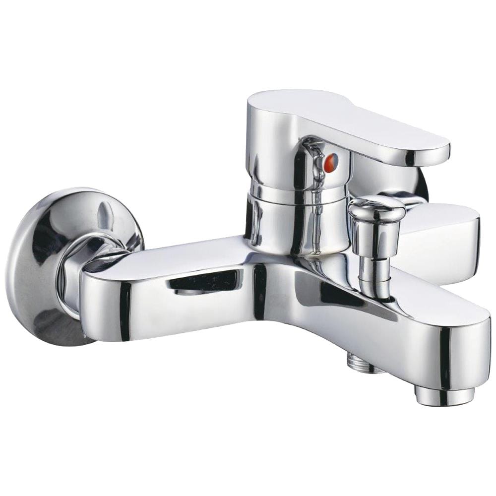 Miscelatore Esterno Vasca Con Deviatore Rubinetto Monocomando Cromato *** Finitura- : Cromo Lucido - Foto 1