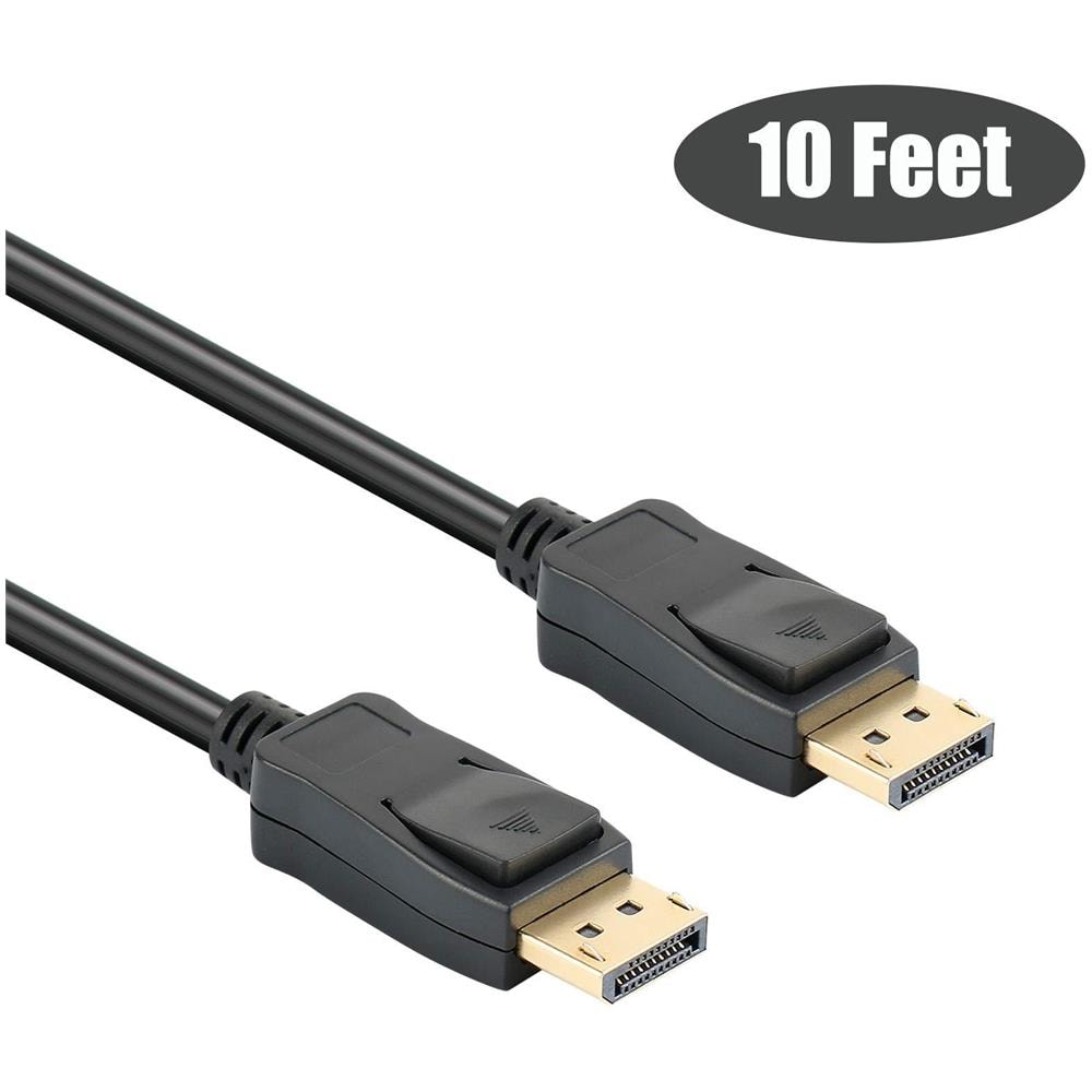 Displayport A Displayport 3m Cavo Dp A Dp Maschio A Maschio Cavo Placcati In Oro Cavo Supporti 4k 60hz 2k 144hz Compatibile Per Lenovo Dell Hp Asus E Altro - Foto 1