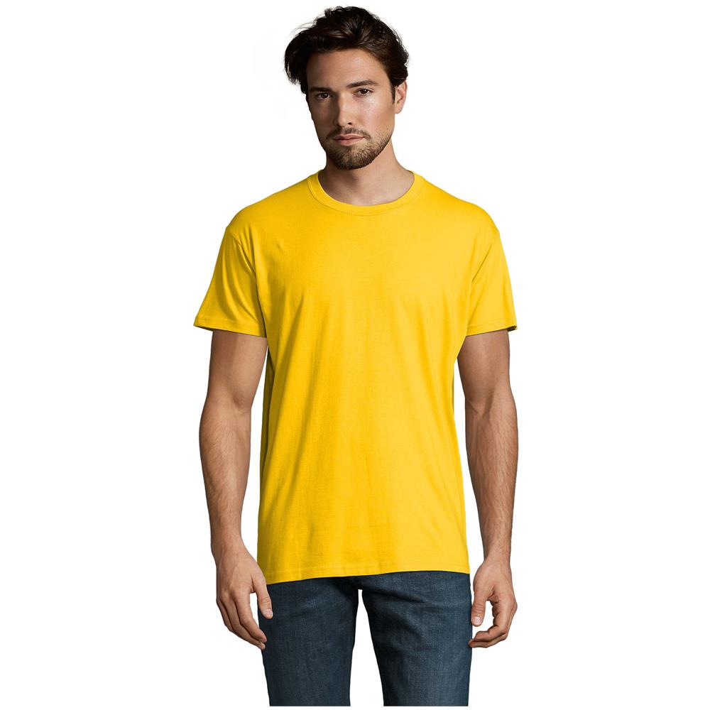 T-shirt Girocollo Da Uomo Modello Imperiale Taglia L Gialla - Foto 1