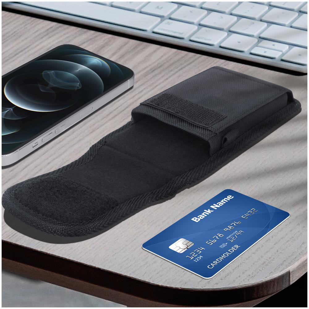 Custodia Da Cintura Universale Smartphone Resistente Agli Schizzi, Nera - Foto 5