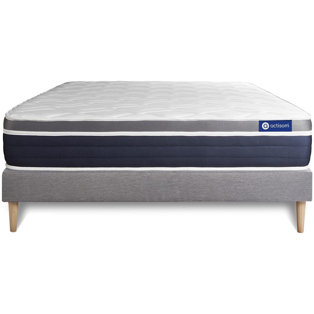 Kit Rete E Materasso Matrimoniale Actilatex Confort 180x190cm - Spessore : 26cm - Lattice E Memory Foam - Moderatamente Rigido - Foto 1