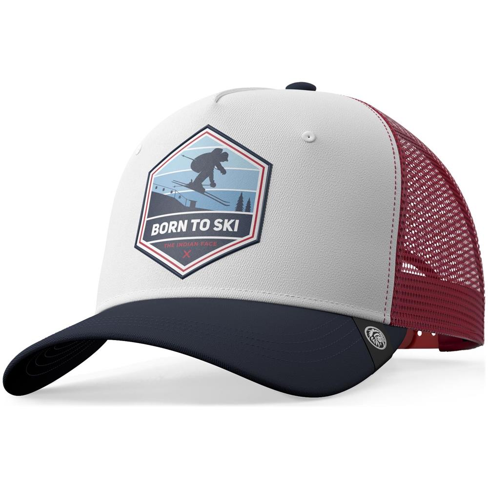 Cappellino Trucker Born To Ski Giallo Per Uomini E Donne - Foto 1
