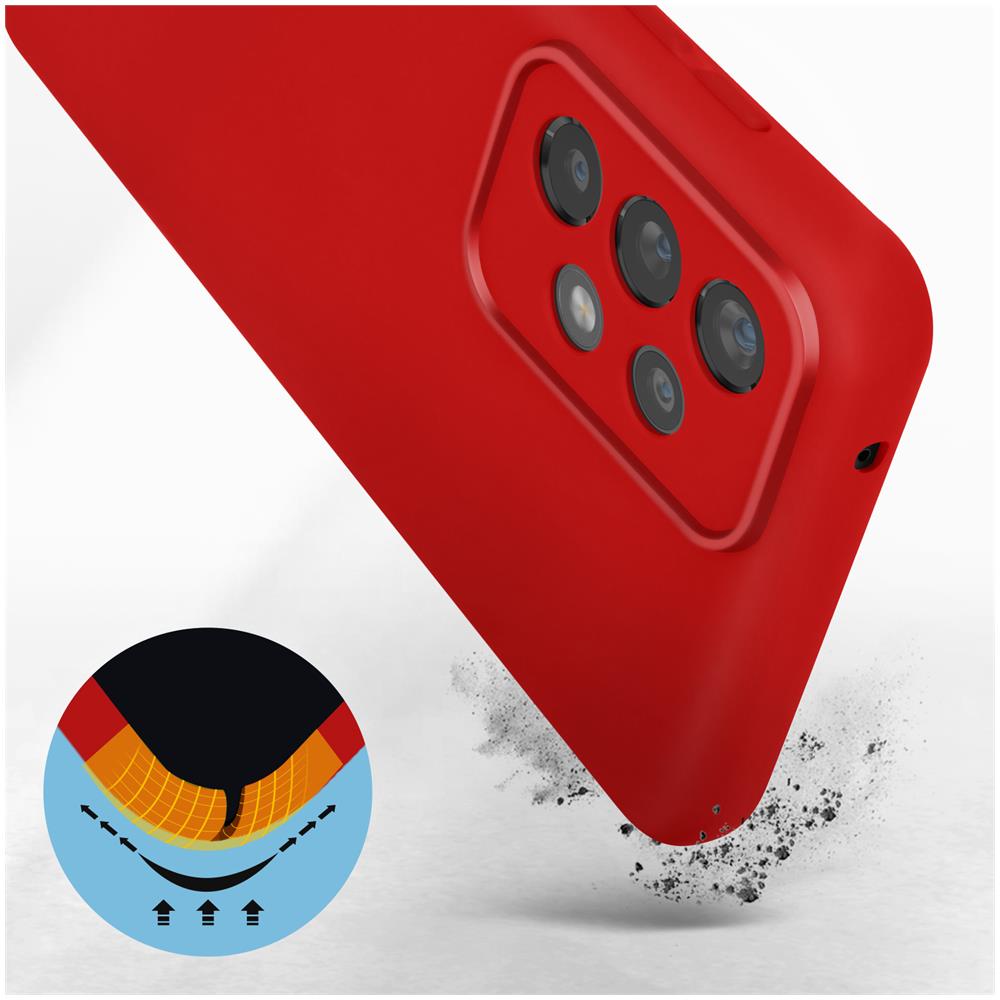 Cover Per Samsung Galaxy A33 5g In Silicone Semi-rigido Soft-touch Rossa - Foto 5