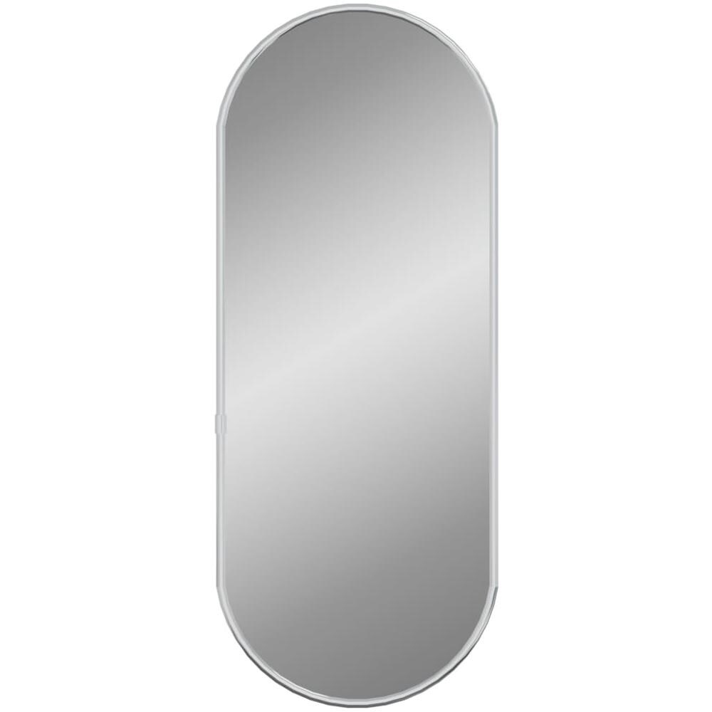 Specchio Da Parete Argento 50x20 Cm Ovale - Foto 2
