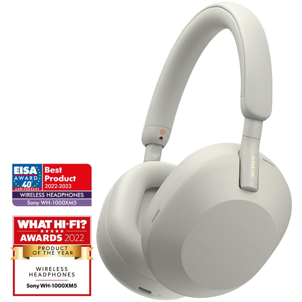WH-1000XM5 Cuffie Wireless con Noise Cancelling - Batteria fino a 30 ore - Around-ear - Con Alexa e Google Assistant - Con microfono integrato per telefonate - Argento - Foto 12