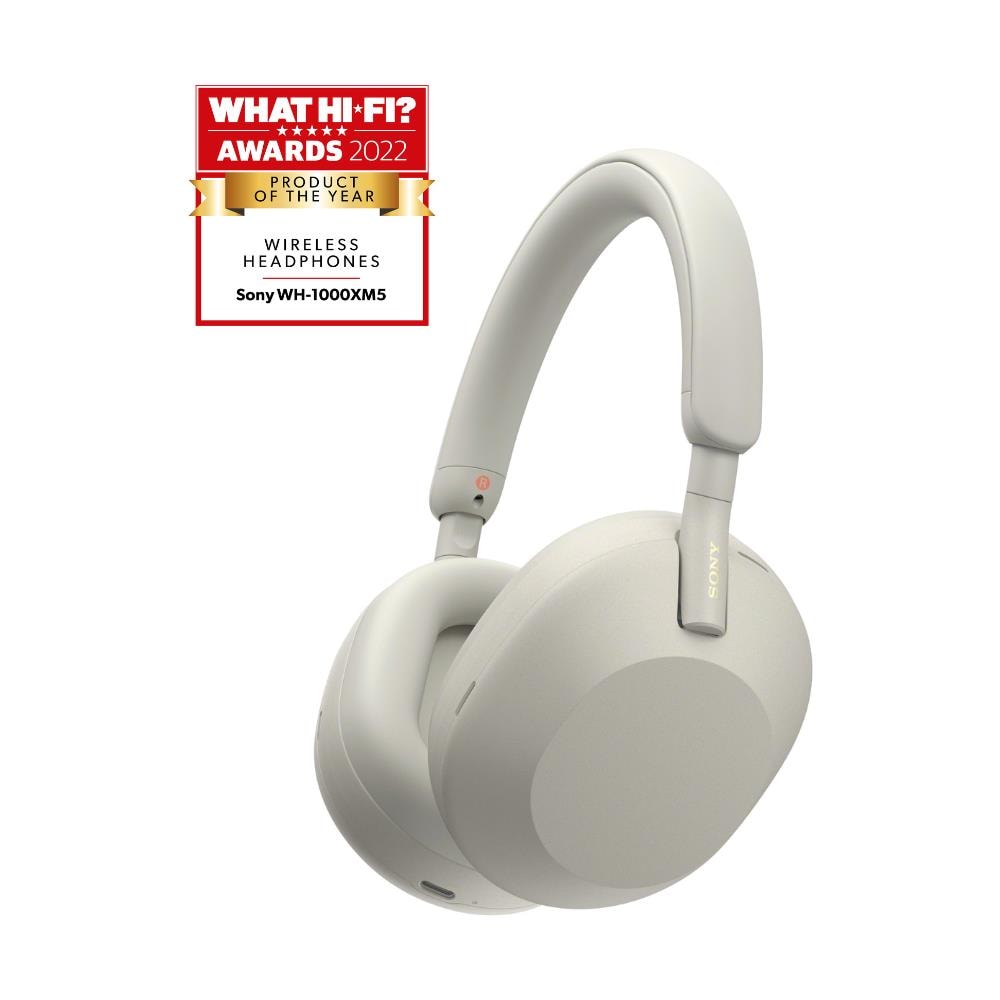 WH-1000XM5 Cuffie Wireless con Noise Cancelling - Batteria fino a 30 ore - Around-ear - Con Alexa e Google Assistant - Con microfono integrato per telefonate - Argento - Foto 1
