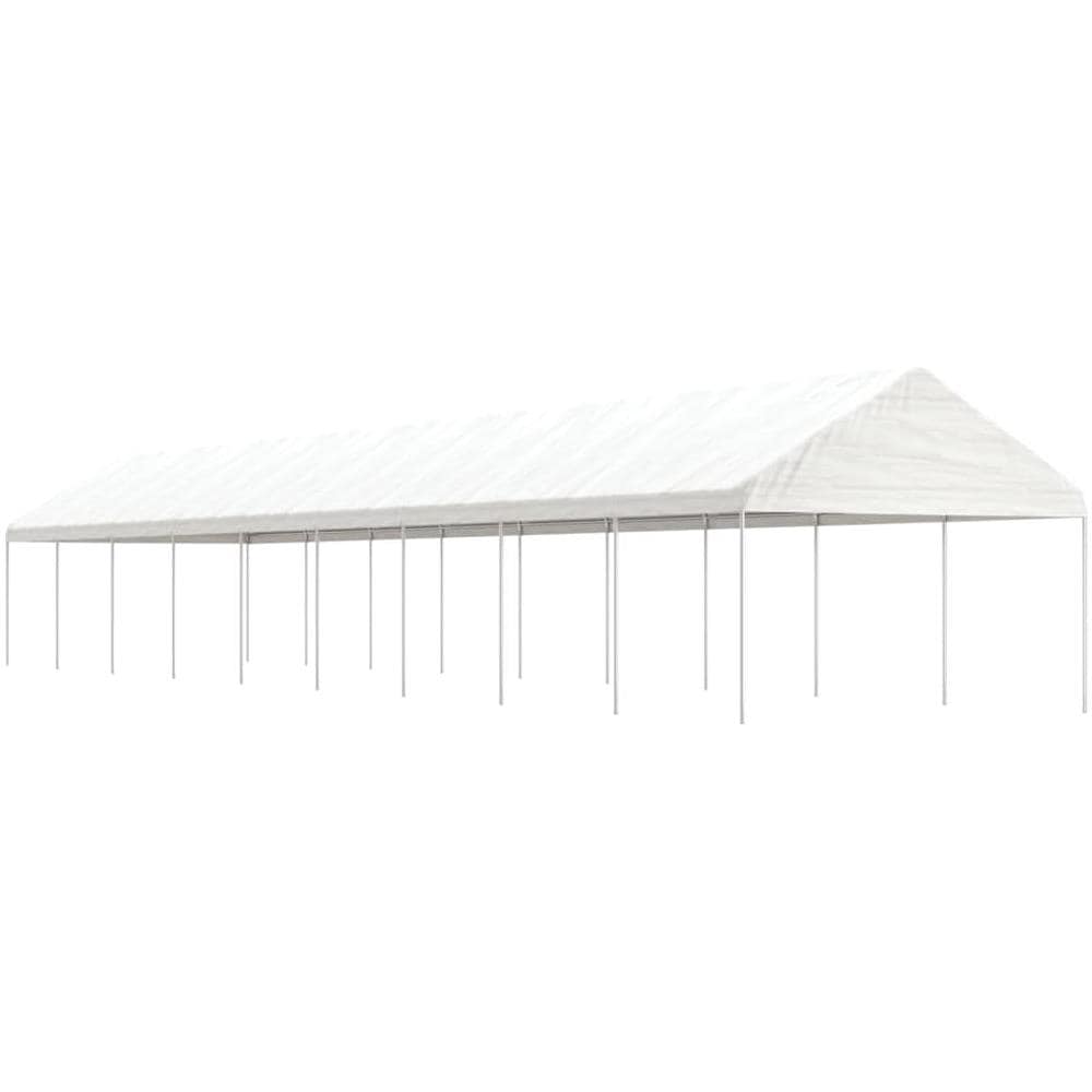 Gazebo Con Tetto Bianco 20,07x4,08x3,22 M In Polietilene - Foto 1