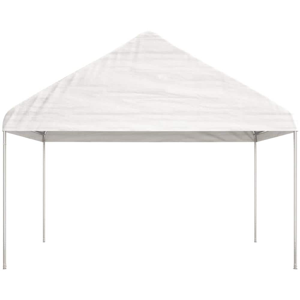 Gazebo Con Tetto Bianco 20,07x4,08x3,22 M In Polietilene - Foto 3
