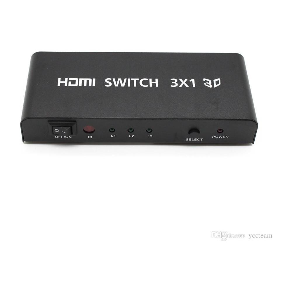 Interruttore Hdmi 3x1 Yatek Yk-0301, Supporta Il 3d, Seleziona, Amplifica E Il Segnale Hdmi - Foto 1